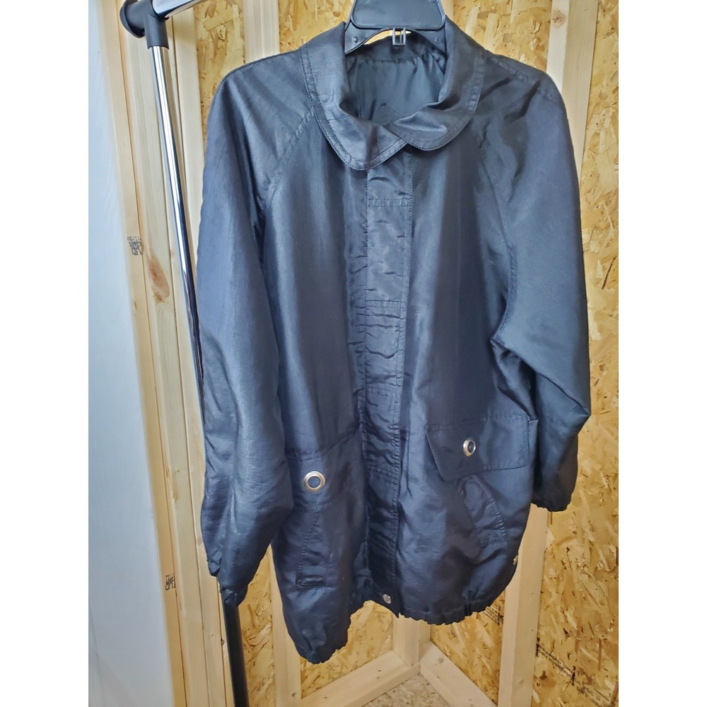 Size M Medium Vintage Karizma East LTD. Black Jacket Windbreaker Fully Lined Poc